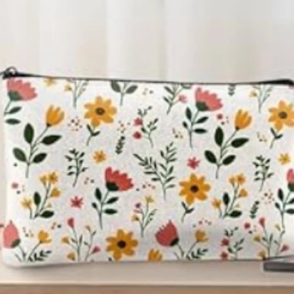 Floral Print Canvas Bag